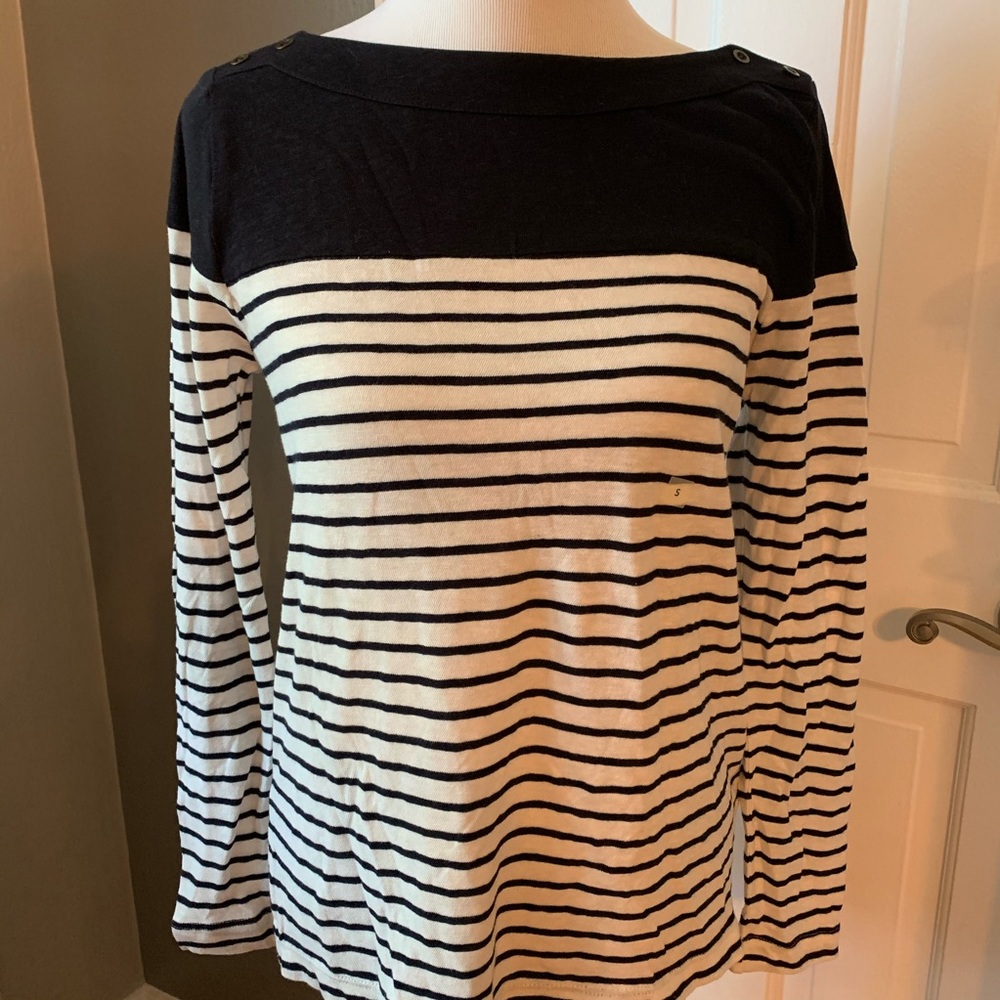 LOFT NWT boatneck top - small
